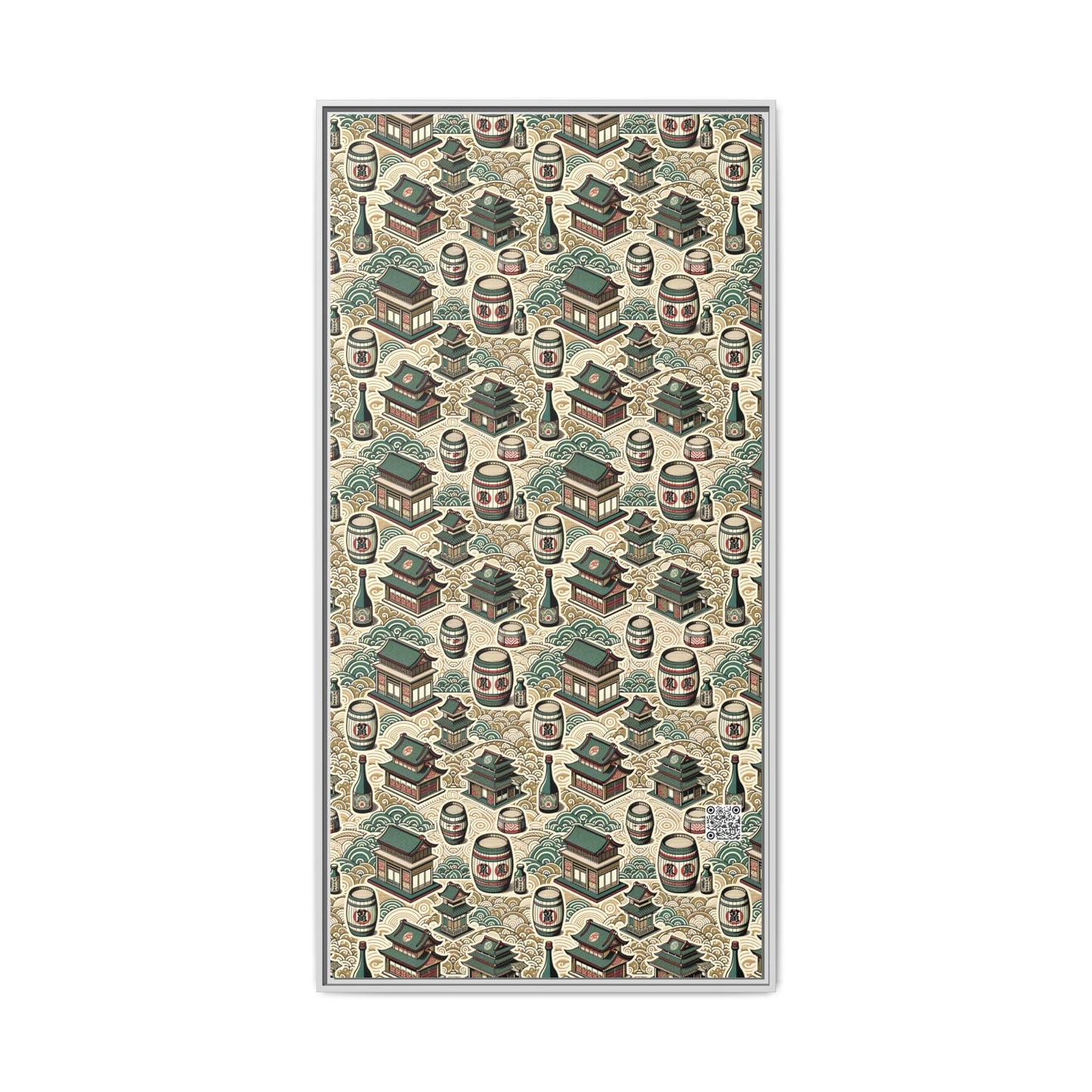 Cultural Artisanal Fusion Contemporary Cultural Elegance Matte Canvas, Framed (multi-Color) - 8404 Design-68 B