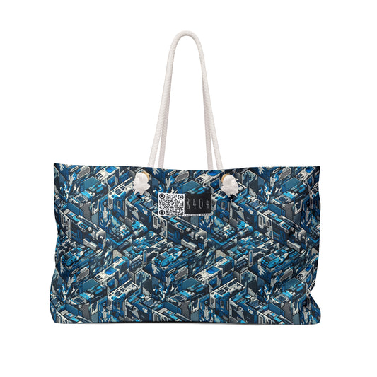 Tech Urban Camo Tech-Forward Streetwear With a Futuristic Military Edge Weekender Bag - 8404 Design-51