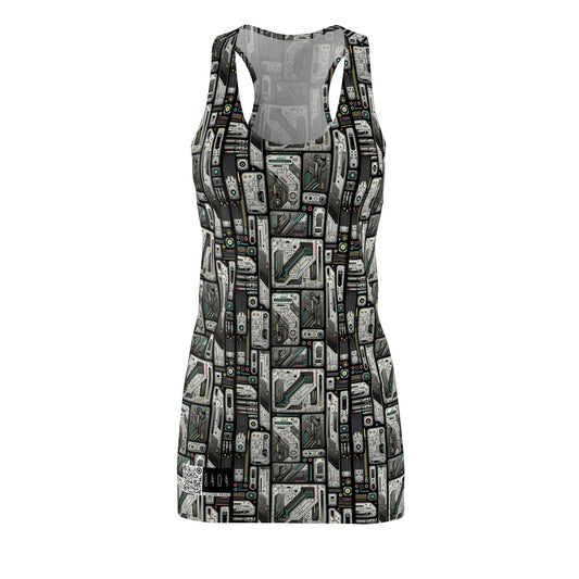Tech Utility Gear Tech-Forward Minimalism Women's Cut & Sew Racerback Dress - 8404 Design-45
