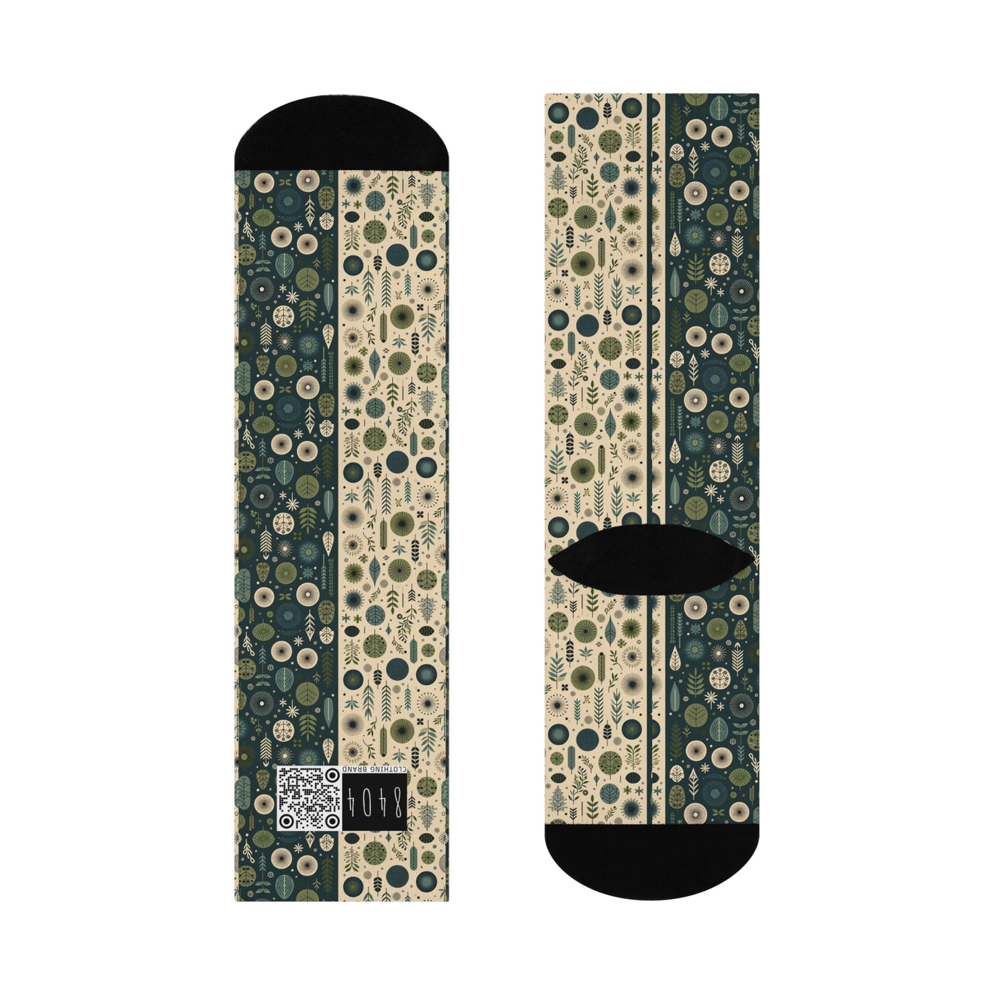 Sustainable Street Utility Sustainable Tech Streetwear Cushioned Crew Socks - 8404 Design-62