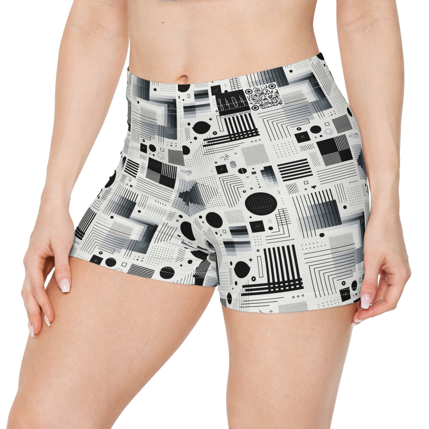 Digital Minimalism Minimalist Tech Women's Shorts - 8404 Design-60
