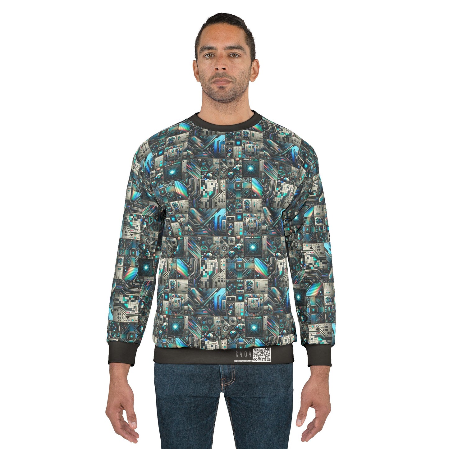 Tech-Infused Futurism Sleek Tech Edge Sweatshirt - 8404 Design-48