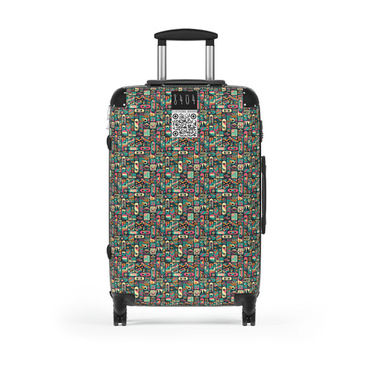 Skate Culture Revival Urban Retro Cool Suitcase - 8404 Design-61
