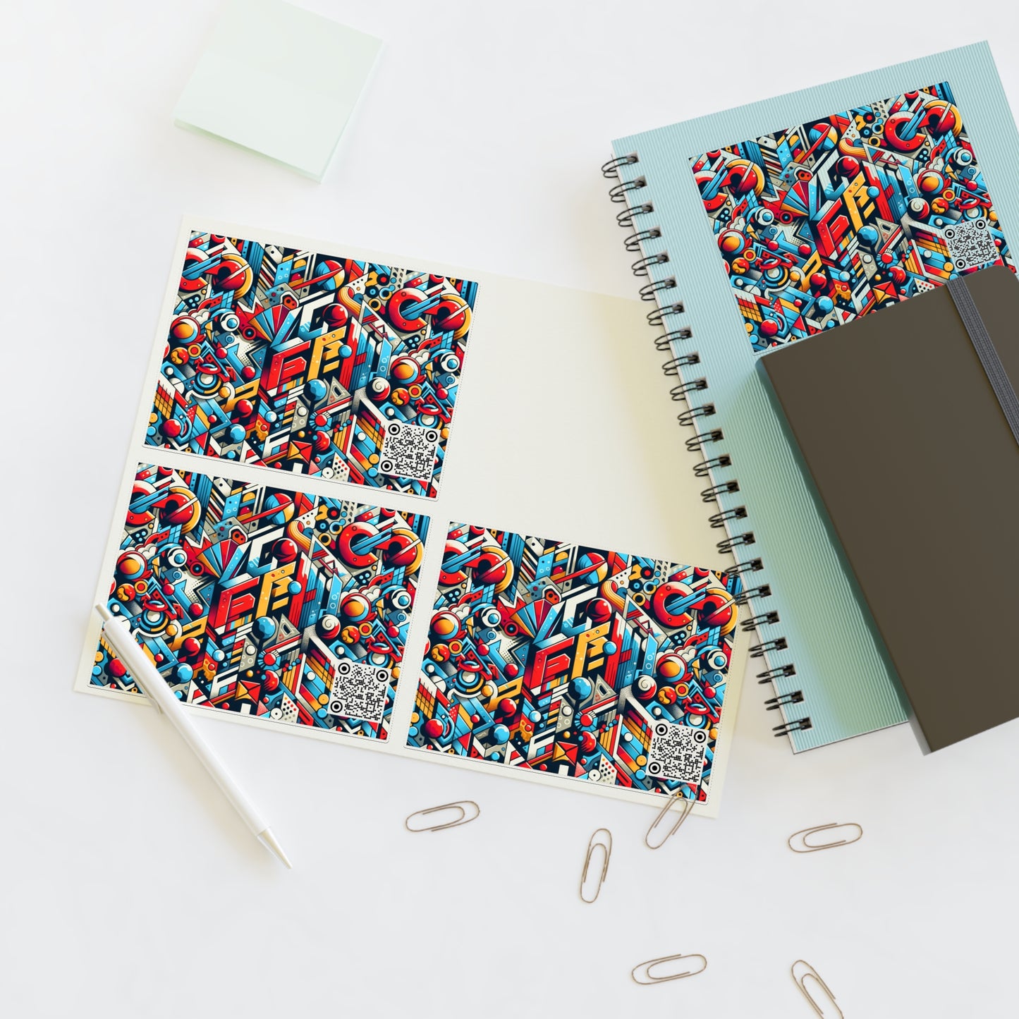 Neo-Traditional Street Art Modern Street Art Fusion Sticker Sheets - 8404 Design-67