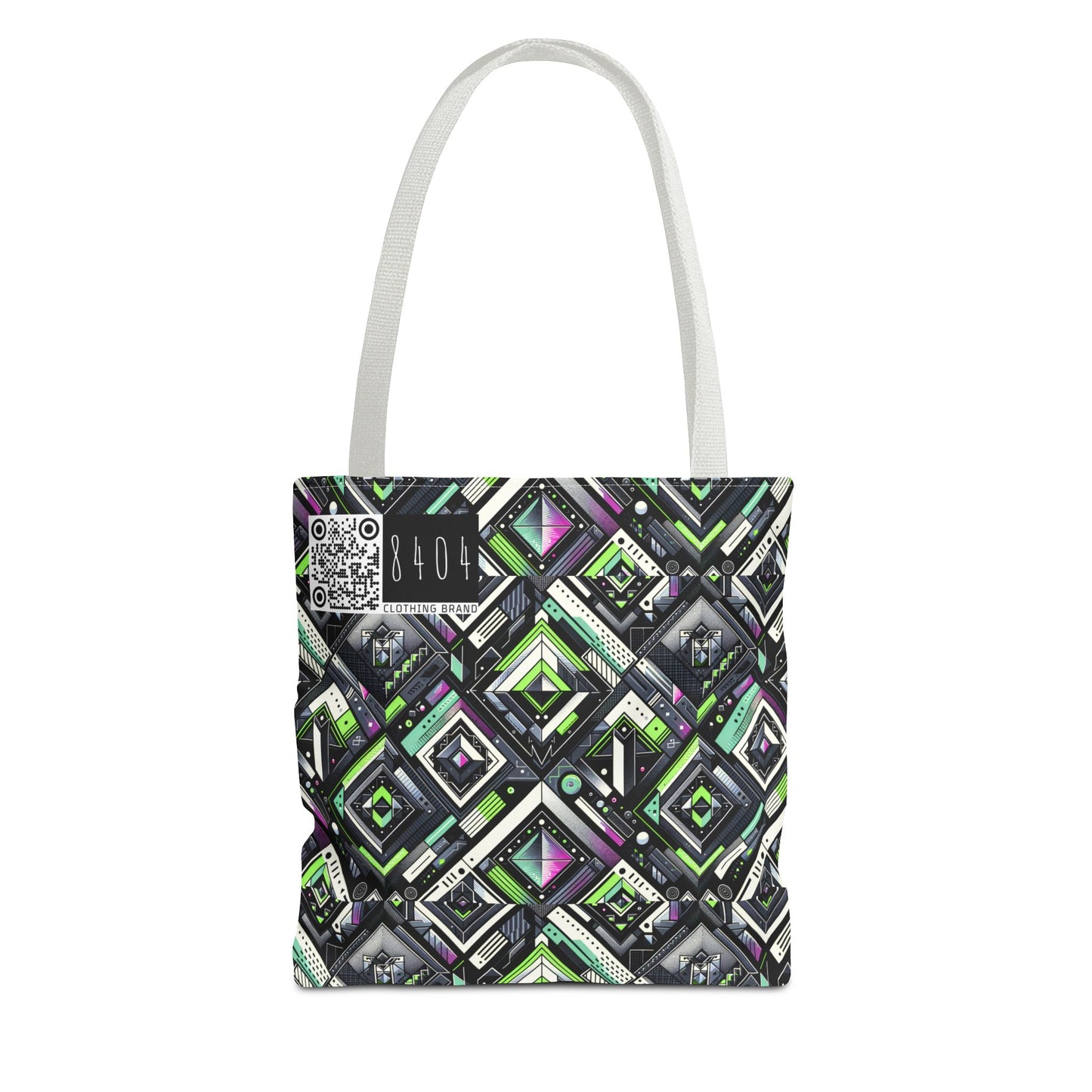 Retro Futurism Graphics Tech-Forward Streetwear Tote Bag - 8404 Design-48