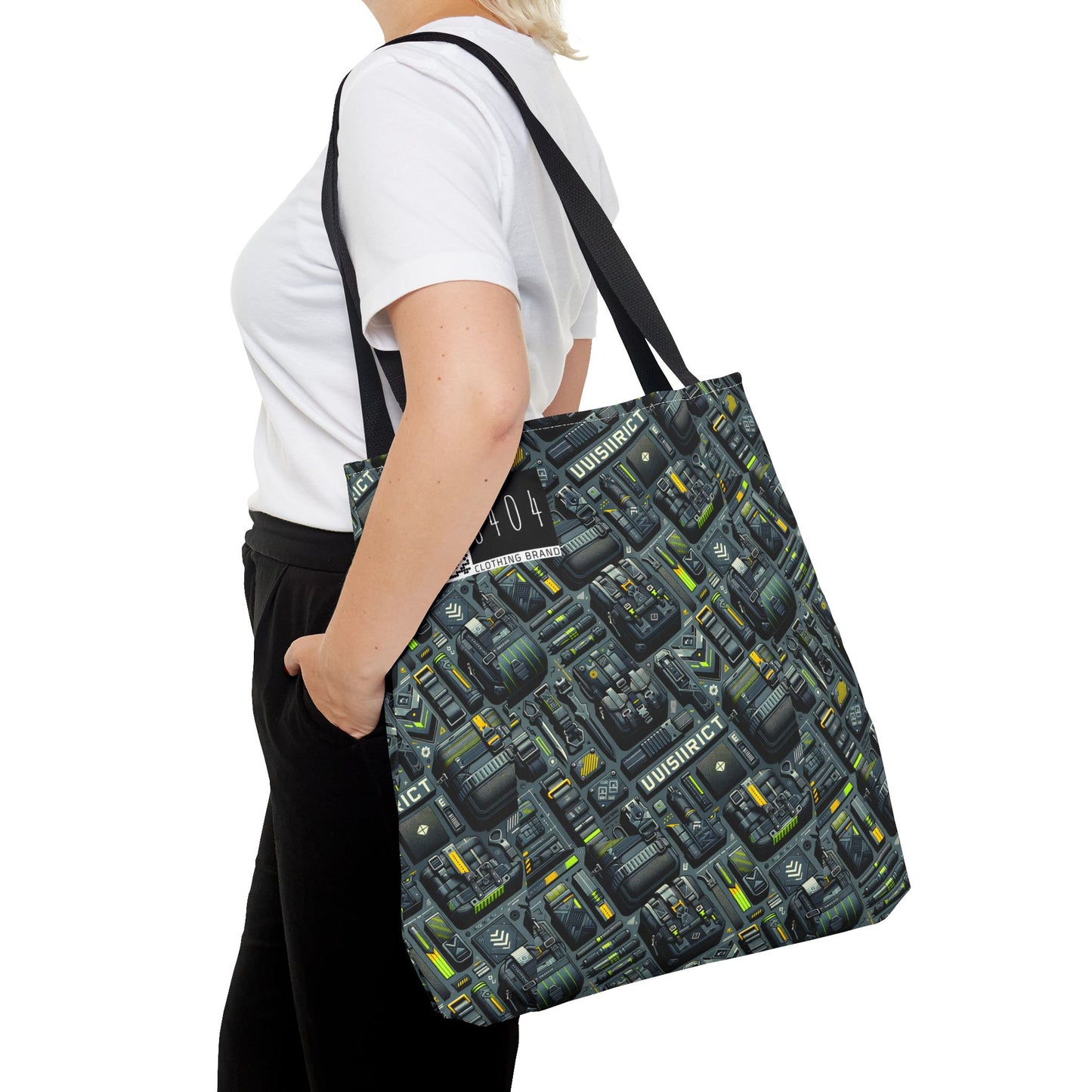 Tech Utility Streetwear Futuristic Tech-Forward Tote Bag - 8404 Design-47