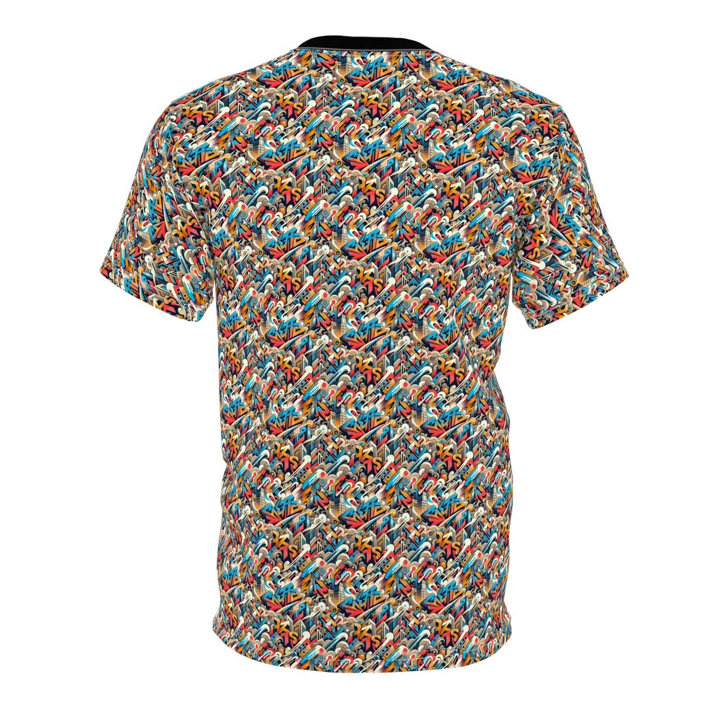 Neo-Traditional Street Art Modern Street Art Fusion Unisex Cut & Sew Tee - 8404 Design-44