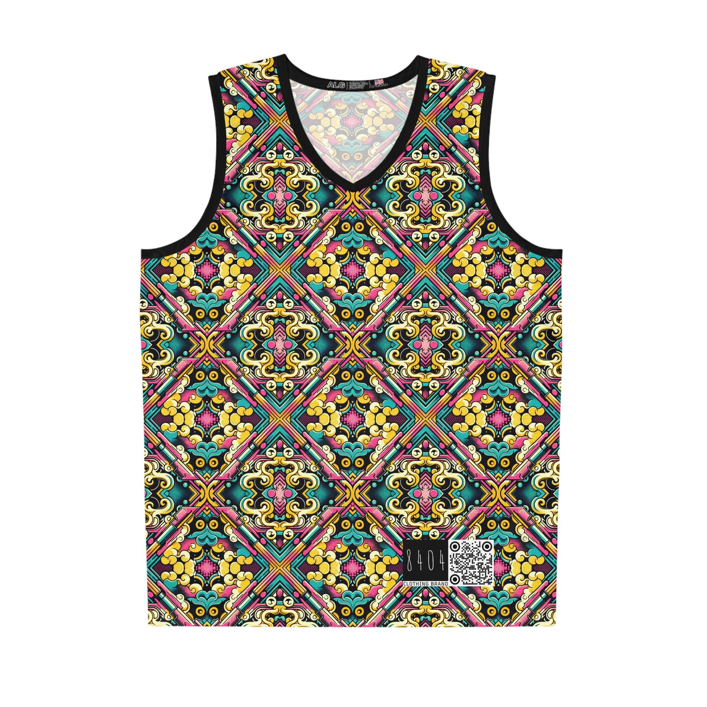 Neon Pop Art Revival Pop Culture Retro Basketball Jersey - 8404 Design-59
