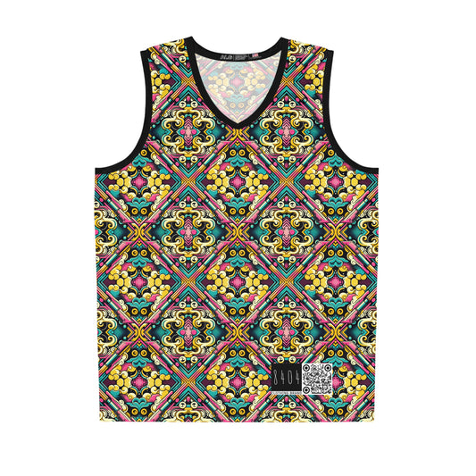 Neon Pop Art Revival Pop Culture Retro Basketball Jersey - 8404 Design-59