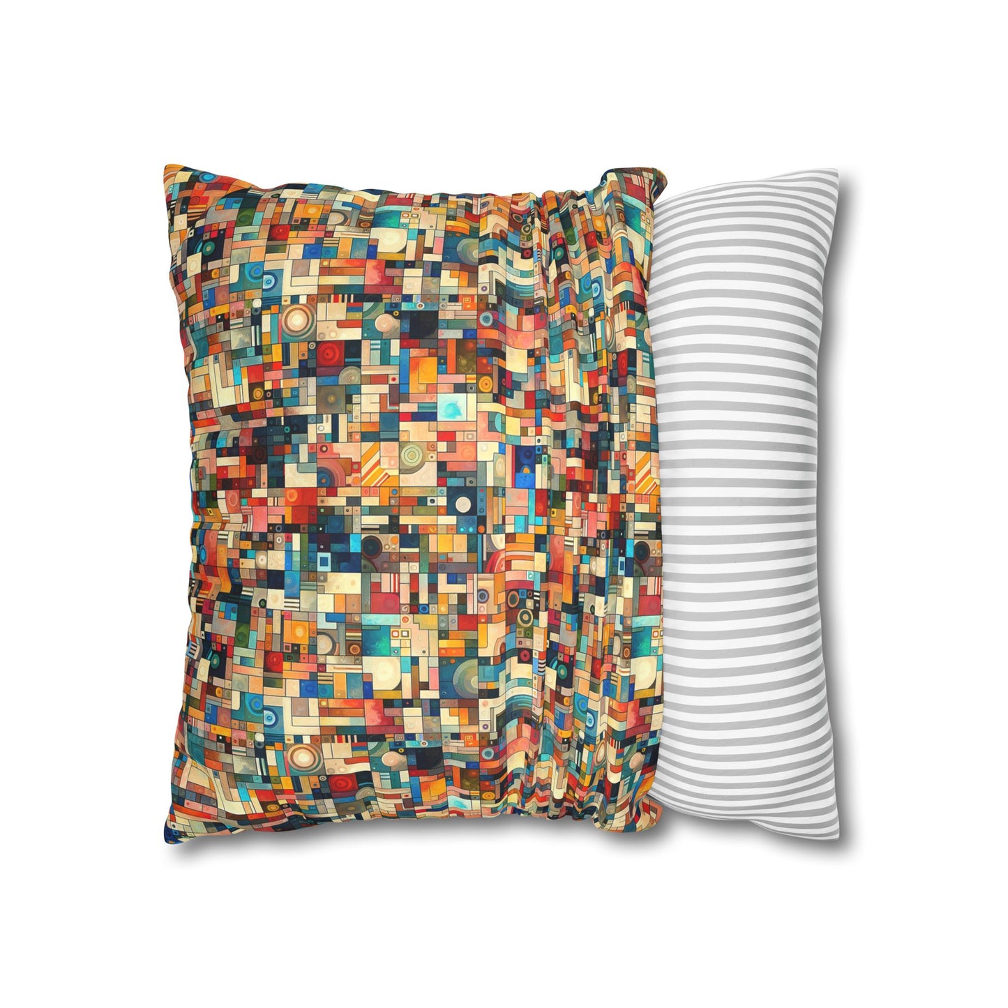 Digital Artistic Expression Artistic Streetwear Faux Suede Square Pillowcase - 8404 Design-46