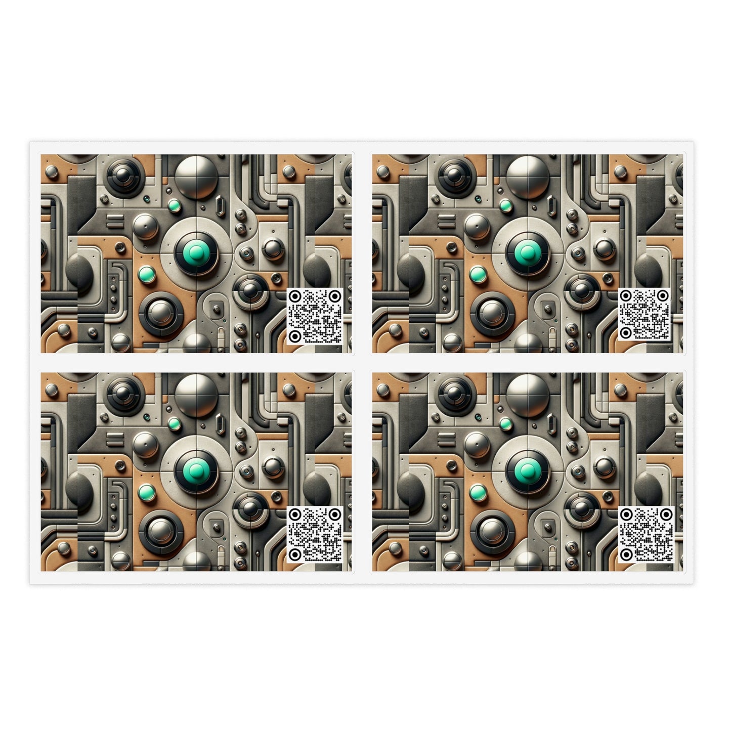 Tech Utility Chic Tech-Forward Minimalist Sticker Sheets - 8404 Design-54