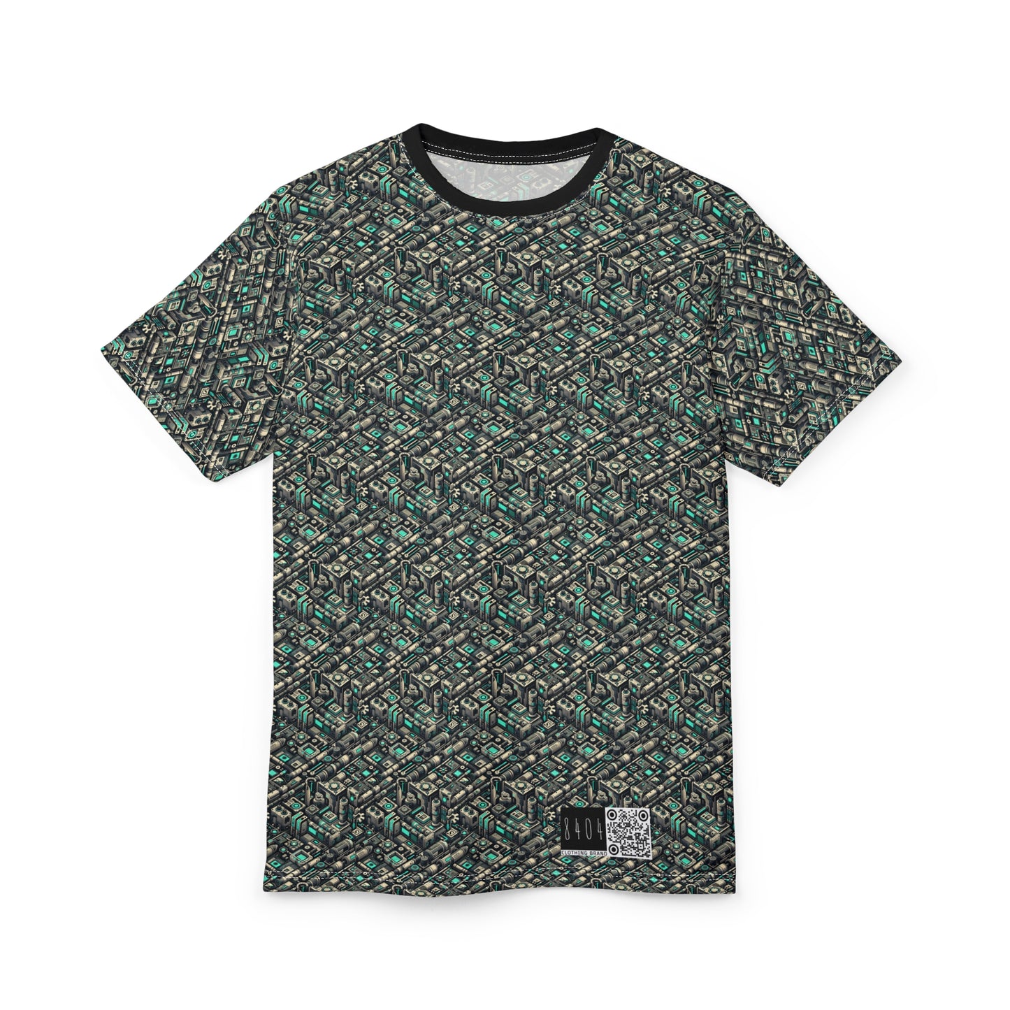 Tech Utility Fusion Modern Tech Streetwear Unisex Cut & Sew Tee - 8404 Design-49