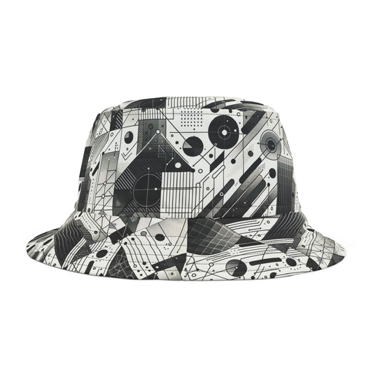 Digital Minimalism Minimalist Tech Bucket Hat - 8404 Design-55