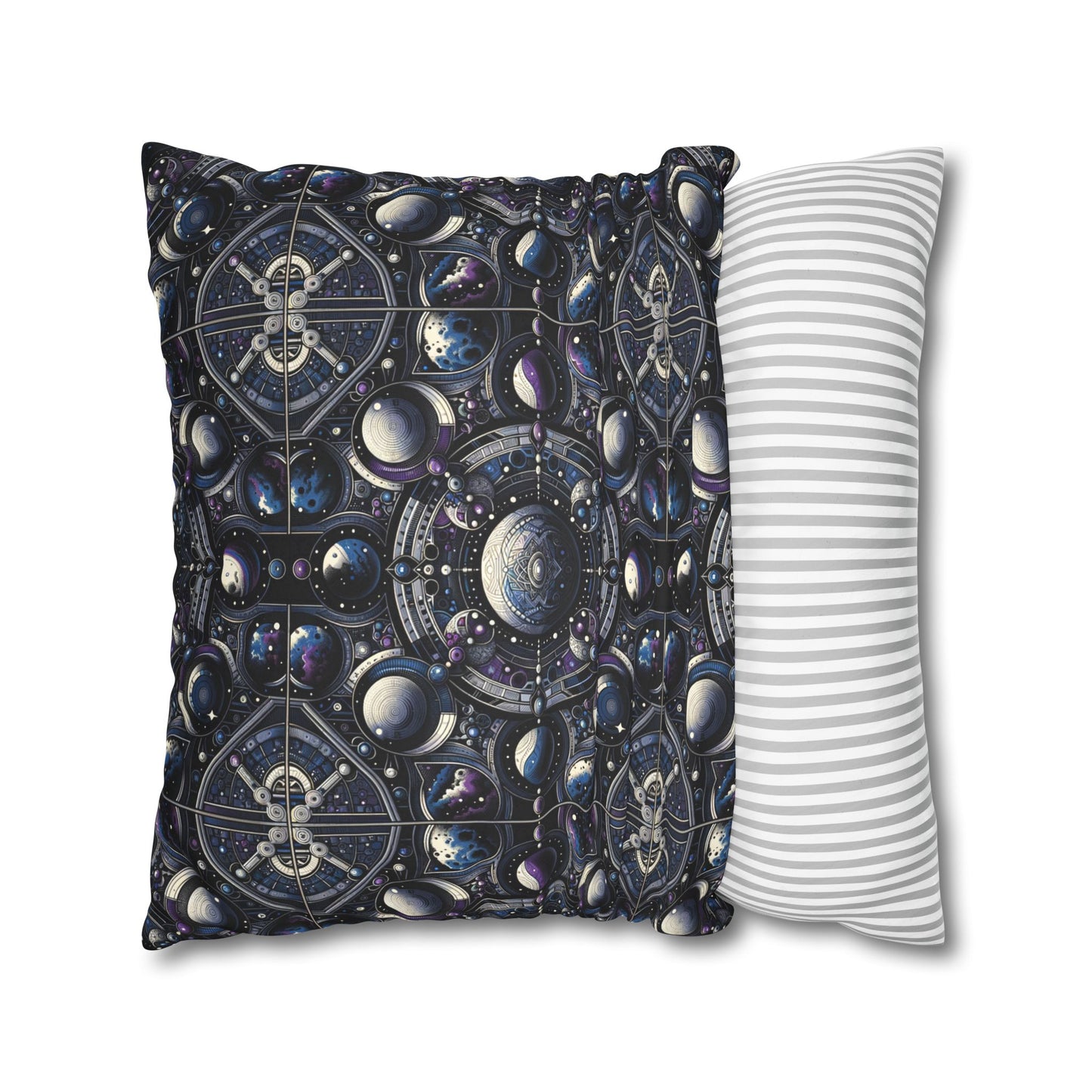 Tech Astronaut Tech-Forward Streetwear Meets Space Exploration Faux Suede Square Pillowcase - 8404 Design-46