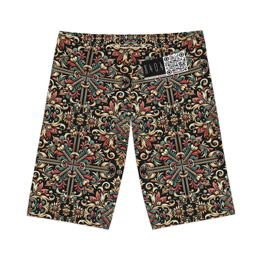 Streetwear Renaissance Artistic Clash of Old and New Women's Bike Shorts - 8404 Design-46