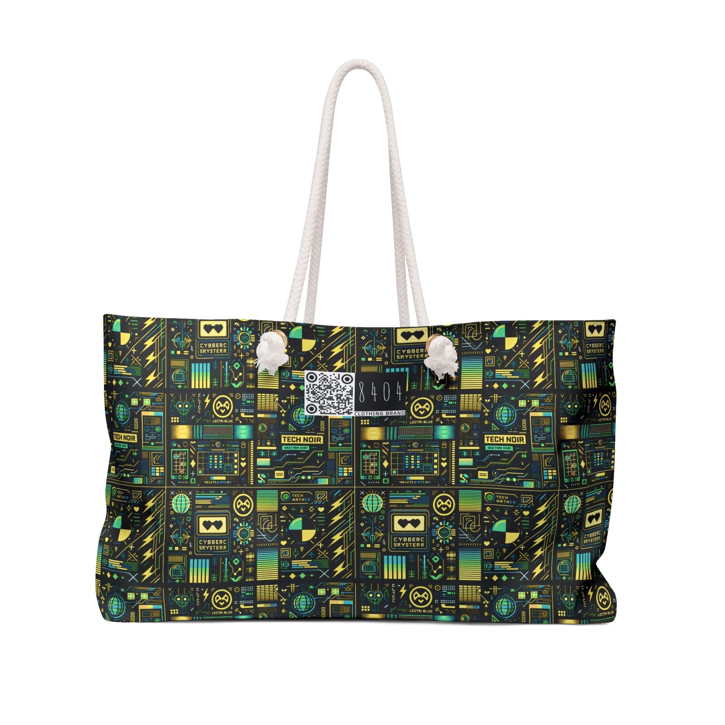 Digital Dystopia Tech Noir Weekender Bag - 8404 Design-57