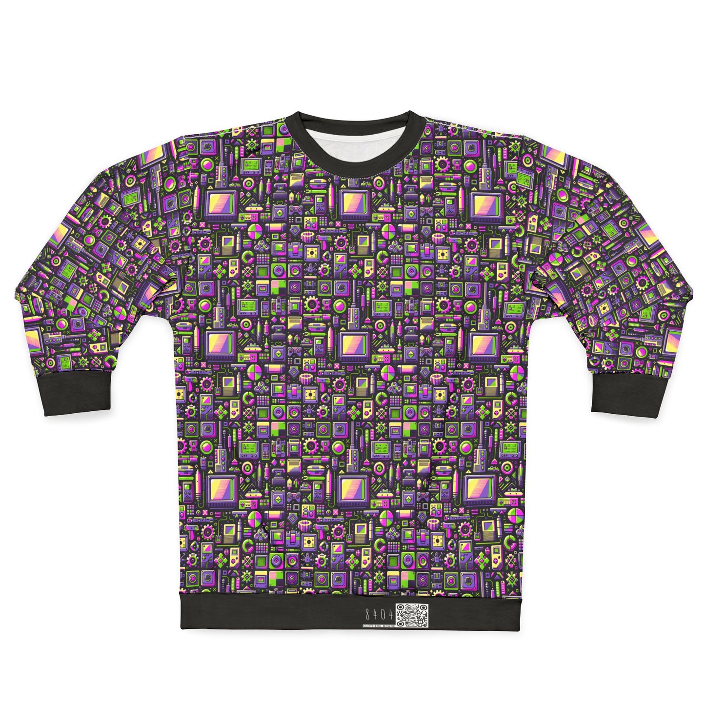 Digital Nostalgia Remix Modern Vintage Fusion Sweatshirt - 8404 Design-67
