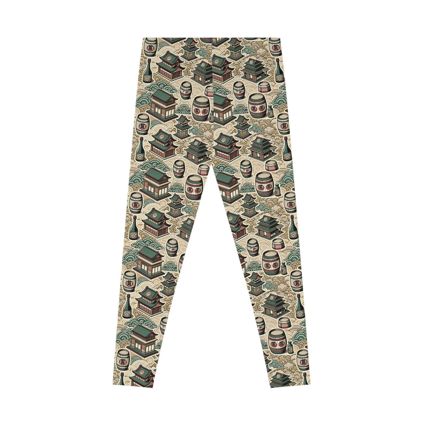 Cultural Artisanal Fusion Contemporary Cultural Elegance Stretch Leggings - 8404 Design-68