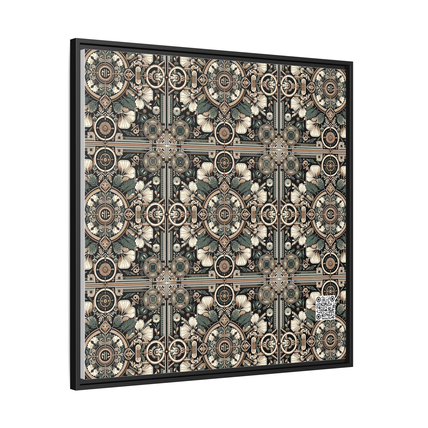 Cyber Garden Party Tech Garden Extravaganza Matte Canvas, Framed (multi-Color) - 8404 Design-66 A