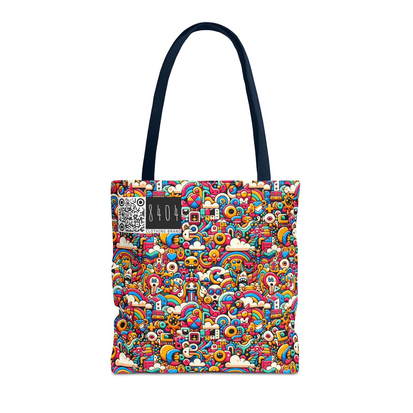 Neon Pop Playful Pop Culture Mashup Tote Bag - 8404 Design-62