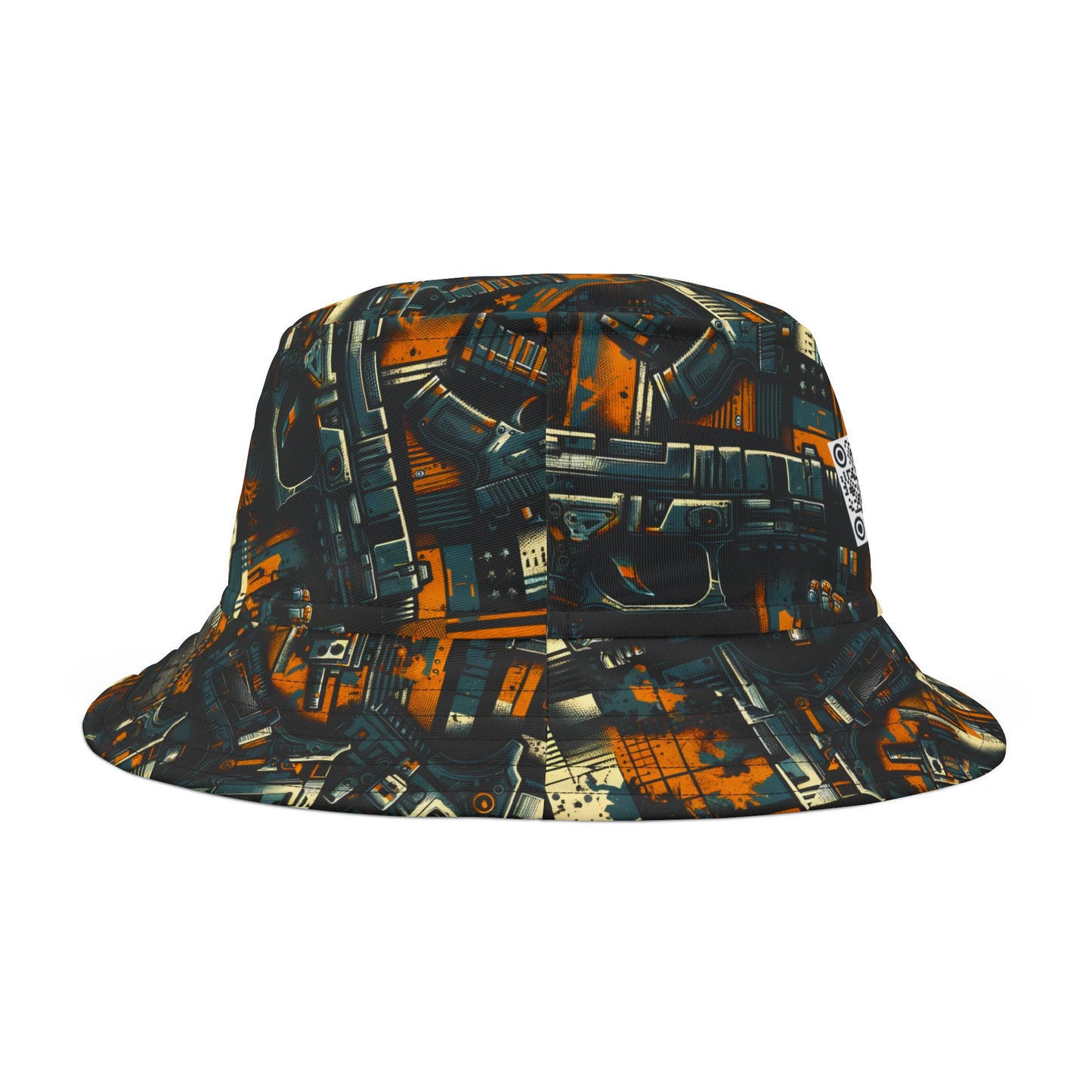 Digital Punk Futuristic Grunge Bucket Hat - 8404 Design-47