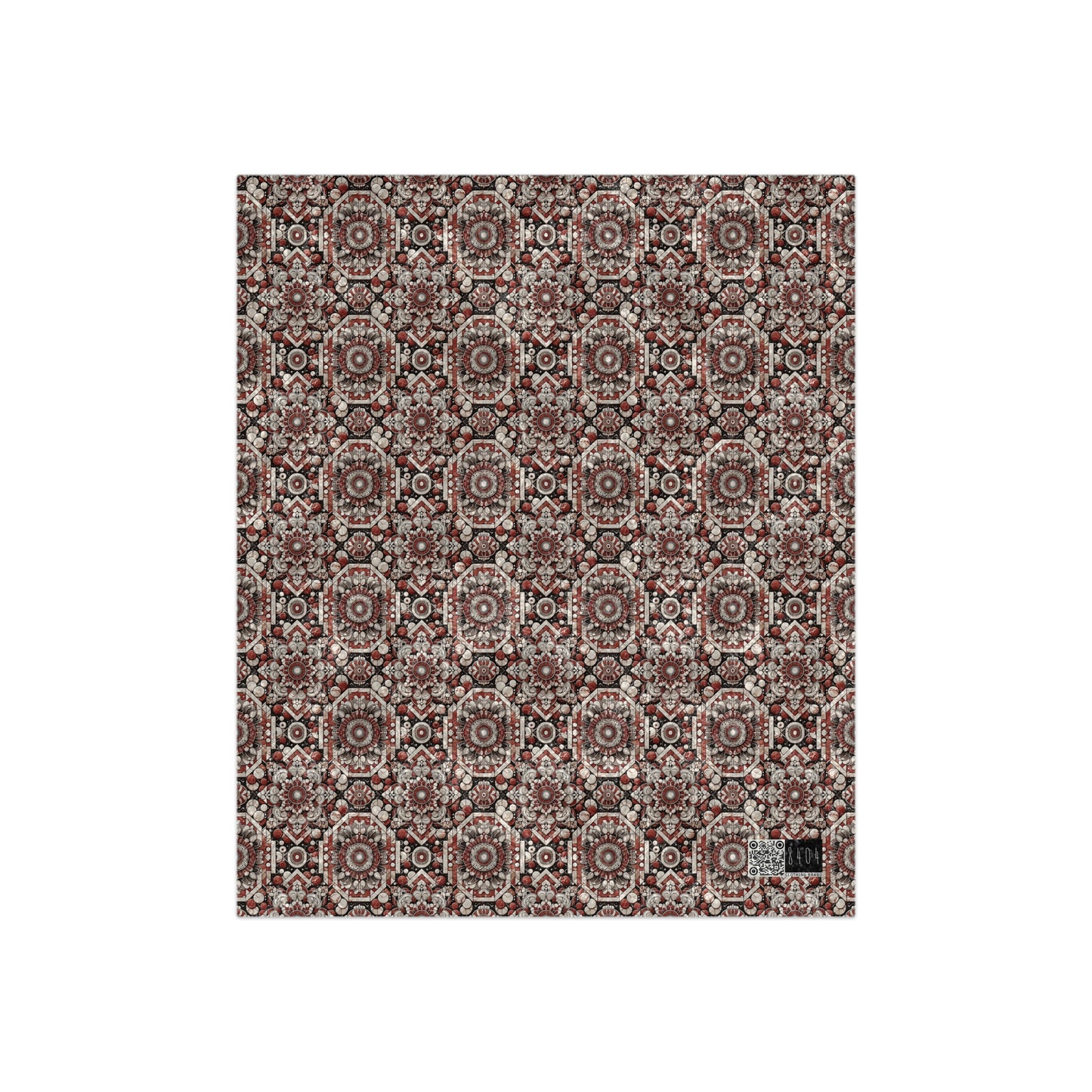 Neo Jomon Sculptural Aesthetics Artisanal Streetwear Crushed Velvet Blanket - 8404 Design-55