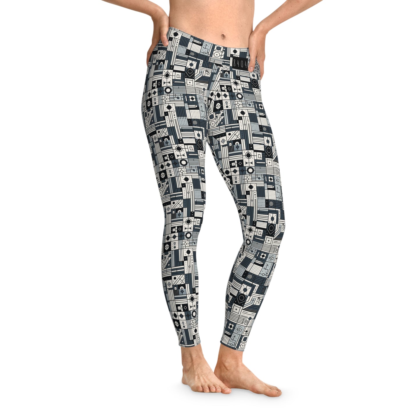 Digital Minimalism Minimalist Tech Stretch Leggings - 8404 Design-49