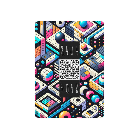 Digital Art Movement Contemporary Digital Poker Playing Cards - 8404 Design-68 B