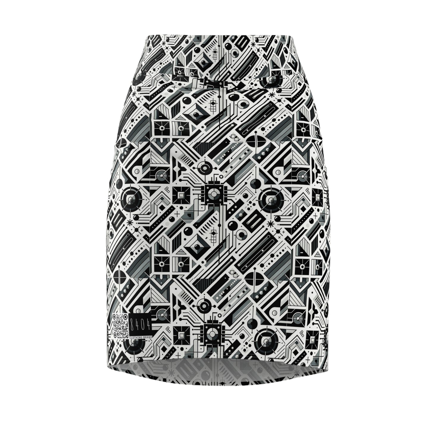 Digital Minimalism Minimalist Tech Women's Pencil Skirt - 8404 Design-62