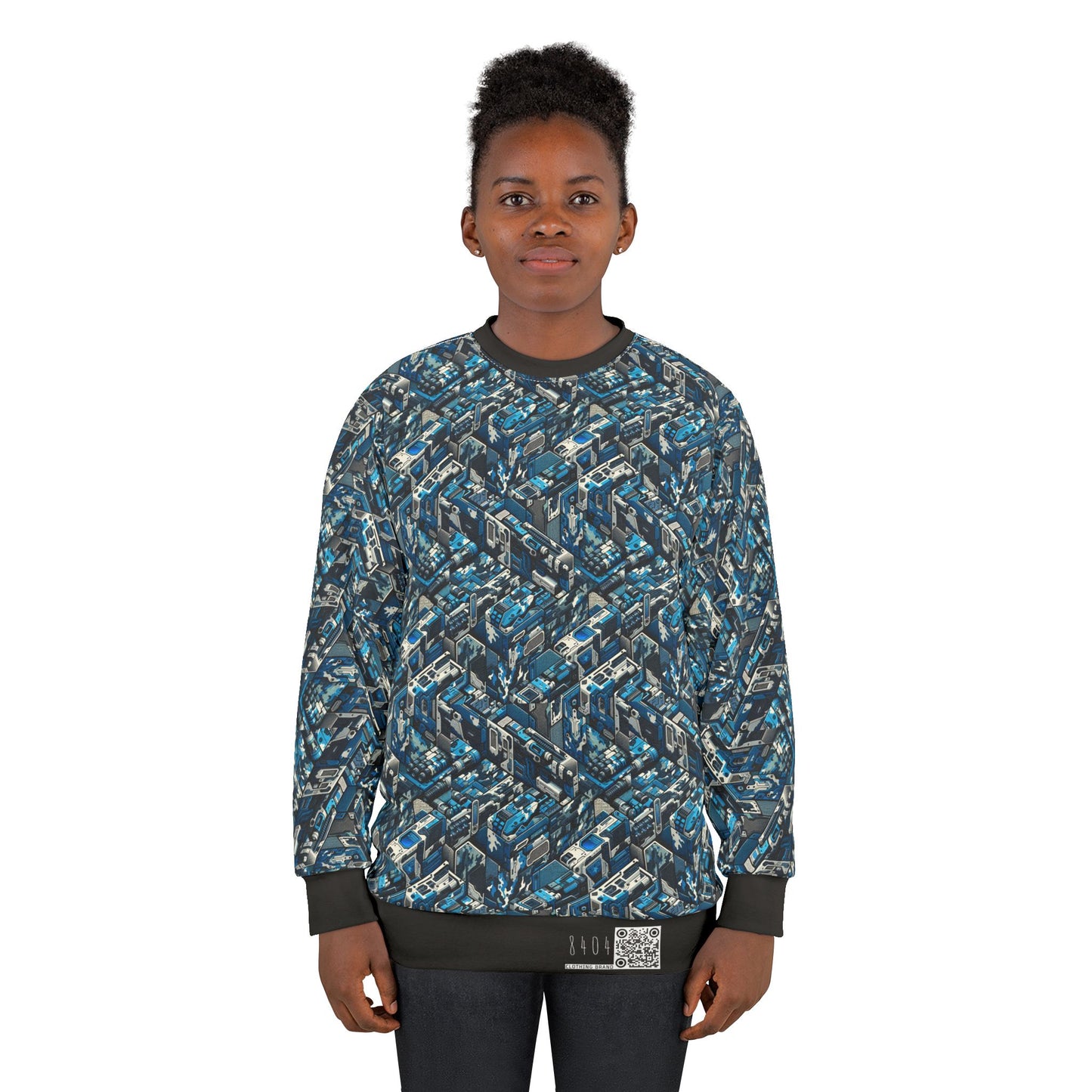 Tech Urban Camo Tech-Forward Streetwear With a Futuristic Military Edge Sweatshirt - 8404 Design-51