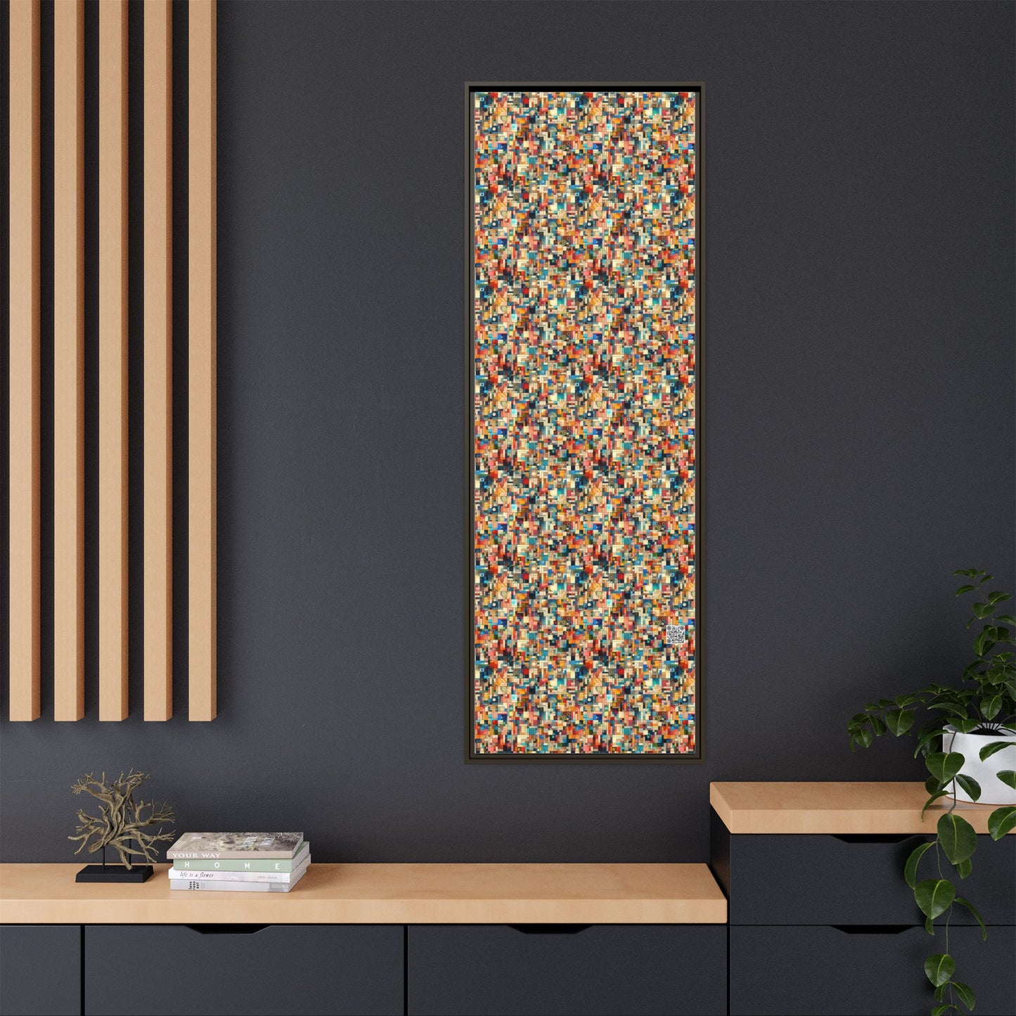 Digital Artistic Expression Artistic Streetwear Matte Canvas, Framed (multi-Color) - 8404 Design-46 B