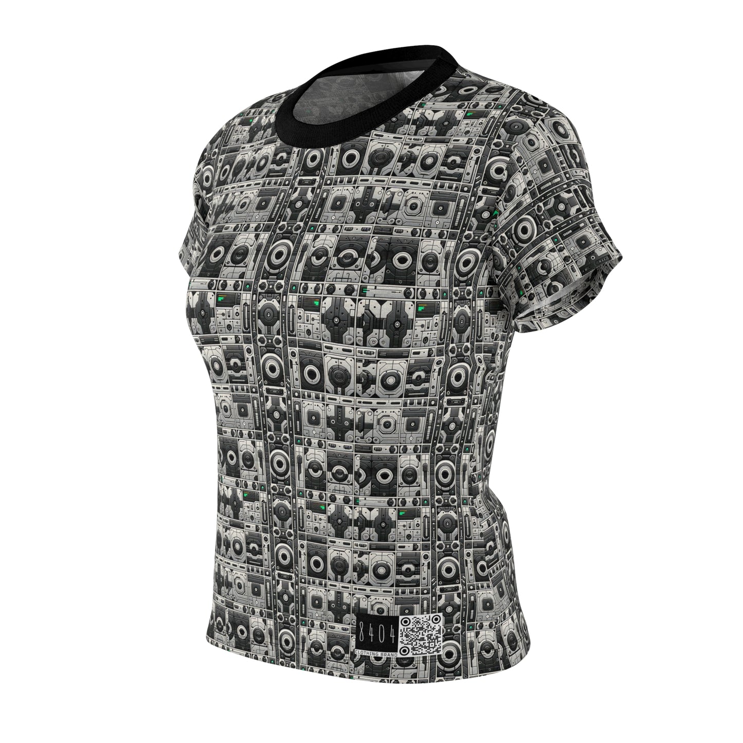 Tech Utility Aesthetics Tech-Forward Minimalism Women's Cut & Sew Tee - 8404 Design-60