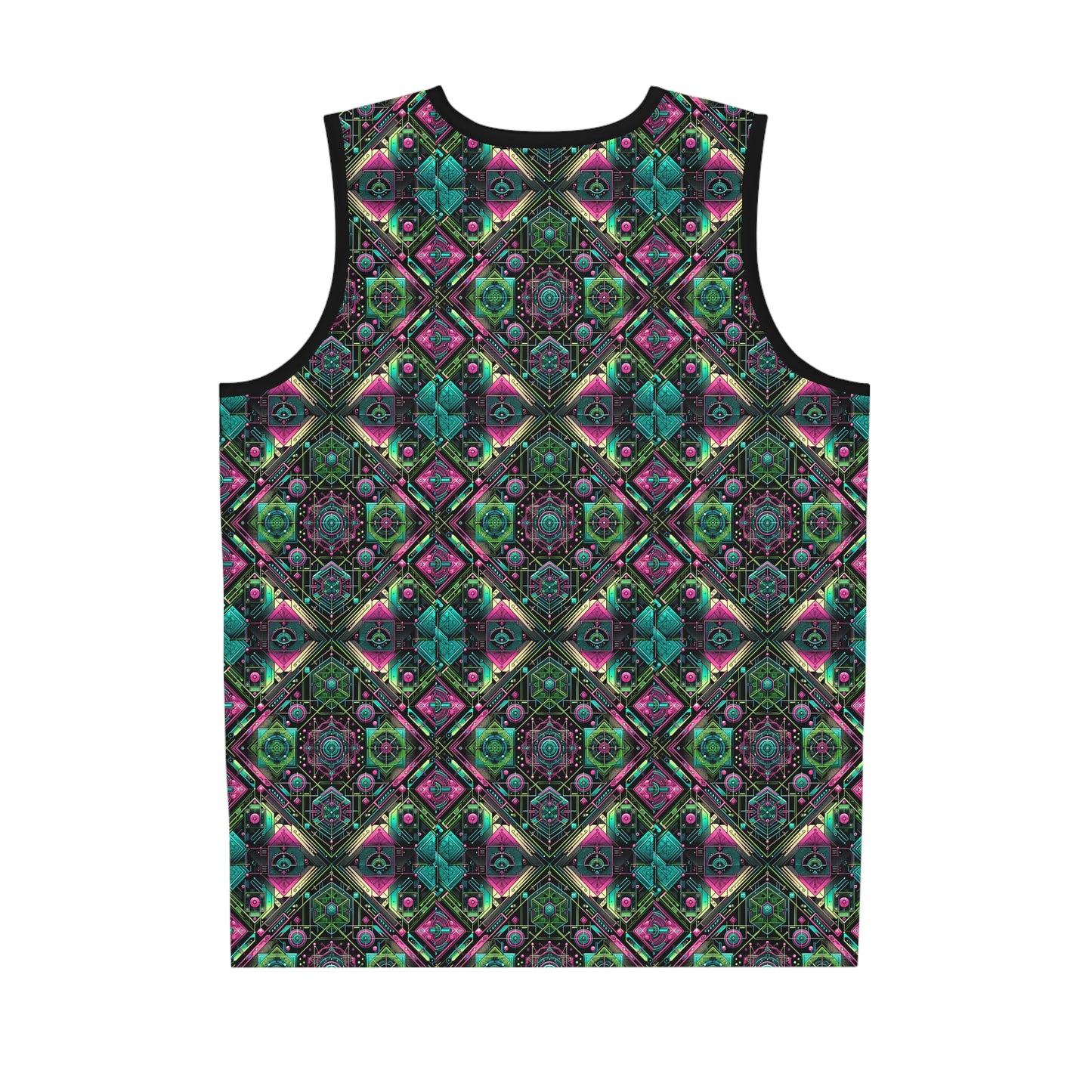 Tech-Infused Graphics Tech-Forward Streetwear Basketball Jersey - 8404 Design-45