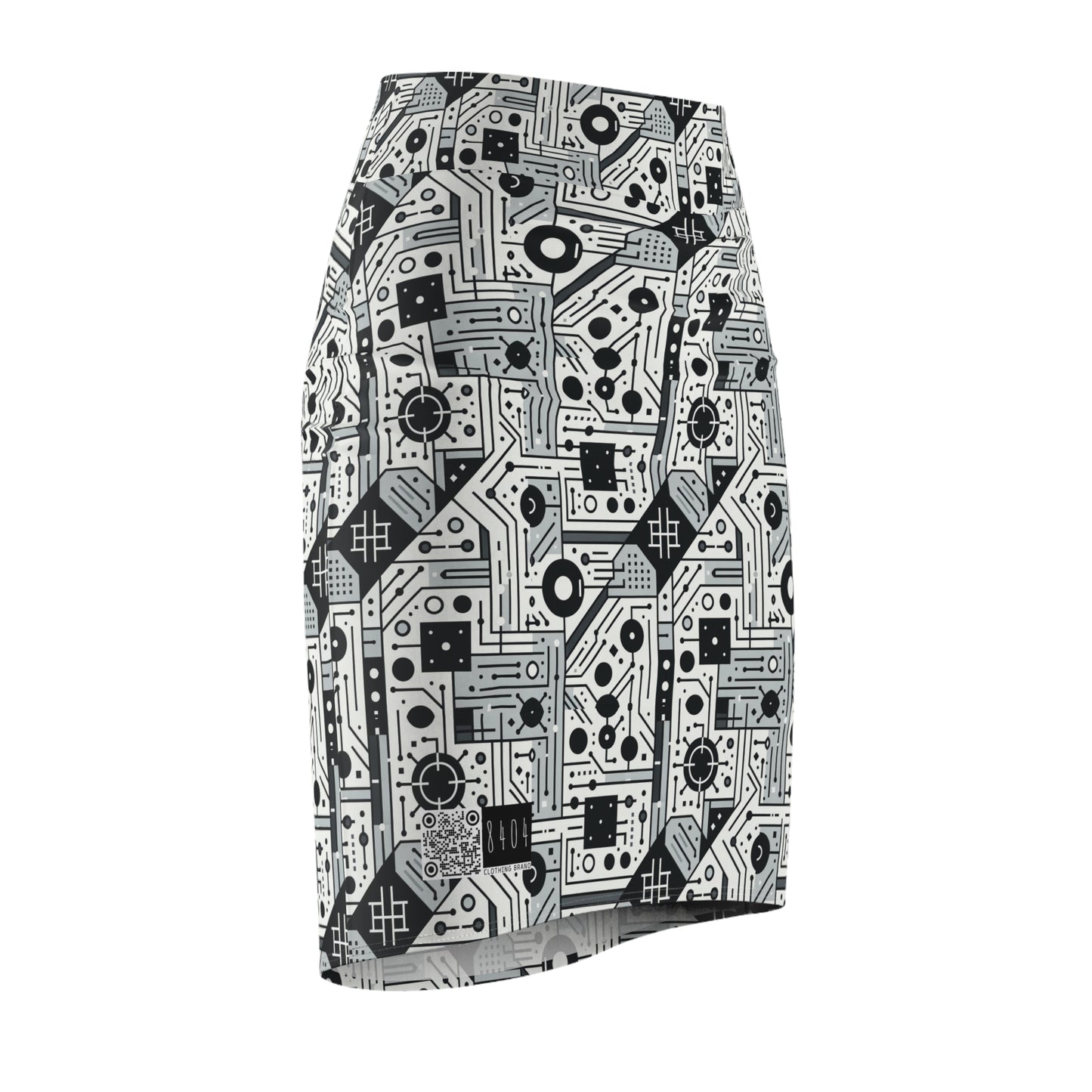 Digital Minimalism Minimalist Tech Women's Pencil Skirt - 8404 Design-48