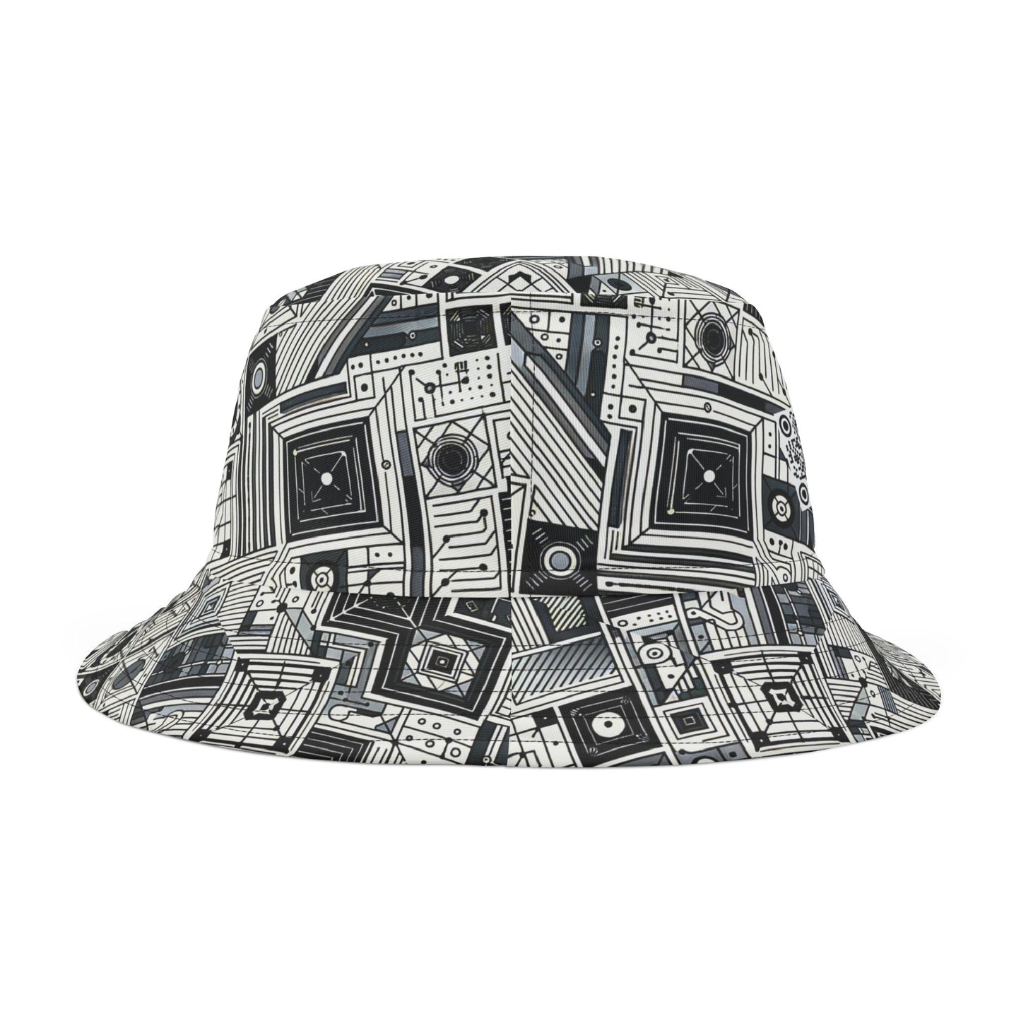 Digital Minimalism Minimalist Tech Bucket Hat - 8404 Design-40