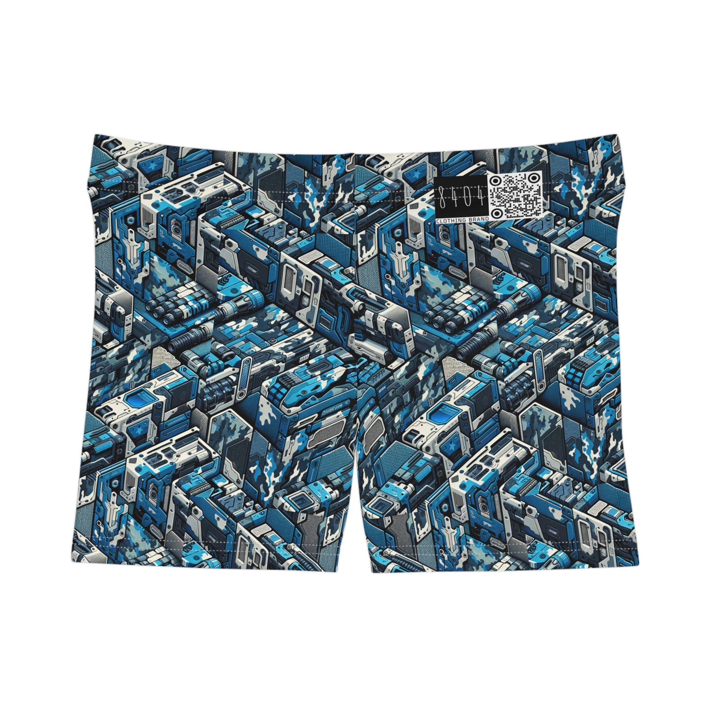 Tech Urban Camo Tech-Forward Streetwear With a Futuristic Military Edge Women's Shorts - 8404 Design-51