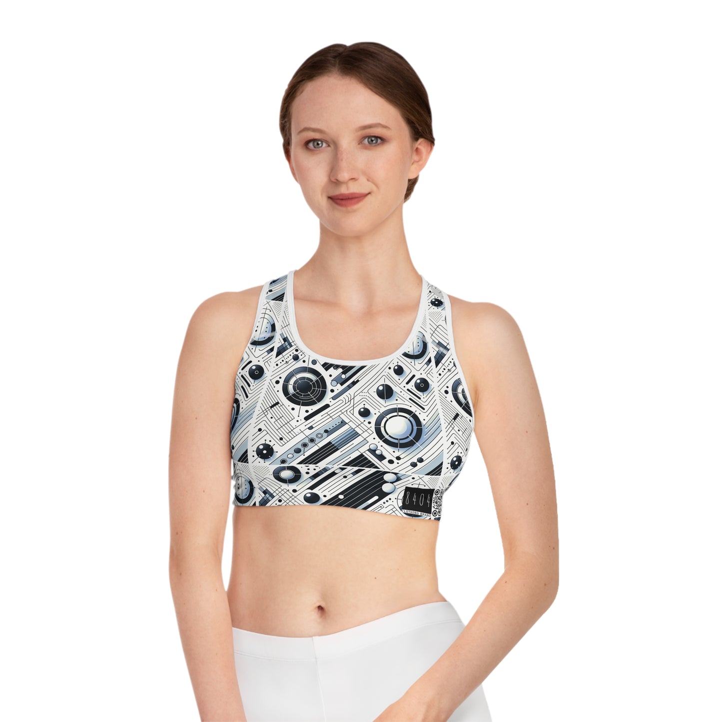 Tech Minimalism Minimalist Tech Sports Bra - 8404 Design-70