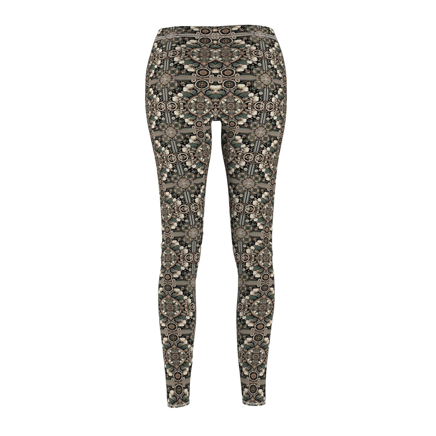 Cyber Garden Party Tech Garden Extravaganza Women's Cut & Sew Casual Leggings - 8404 Design-66