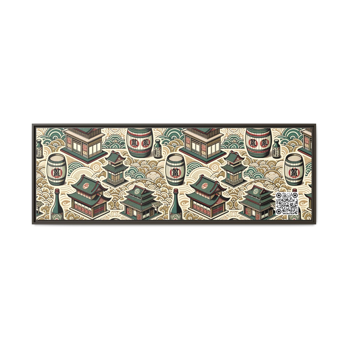 Cultural Artisanal Fusion Contemporary Cultural Elegance Matte Canvas, Framed (multi-Color) - 8404 Design-68 B