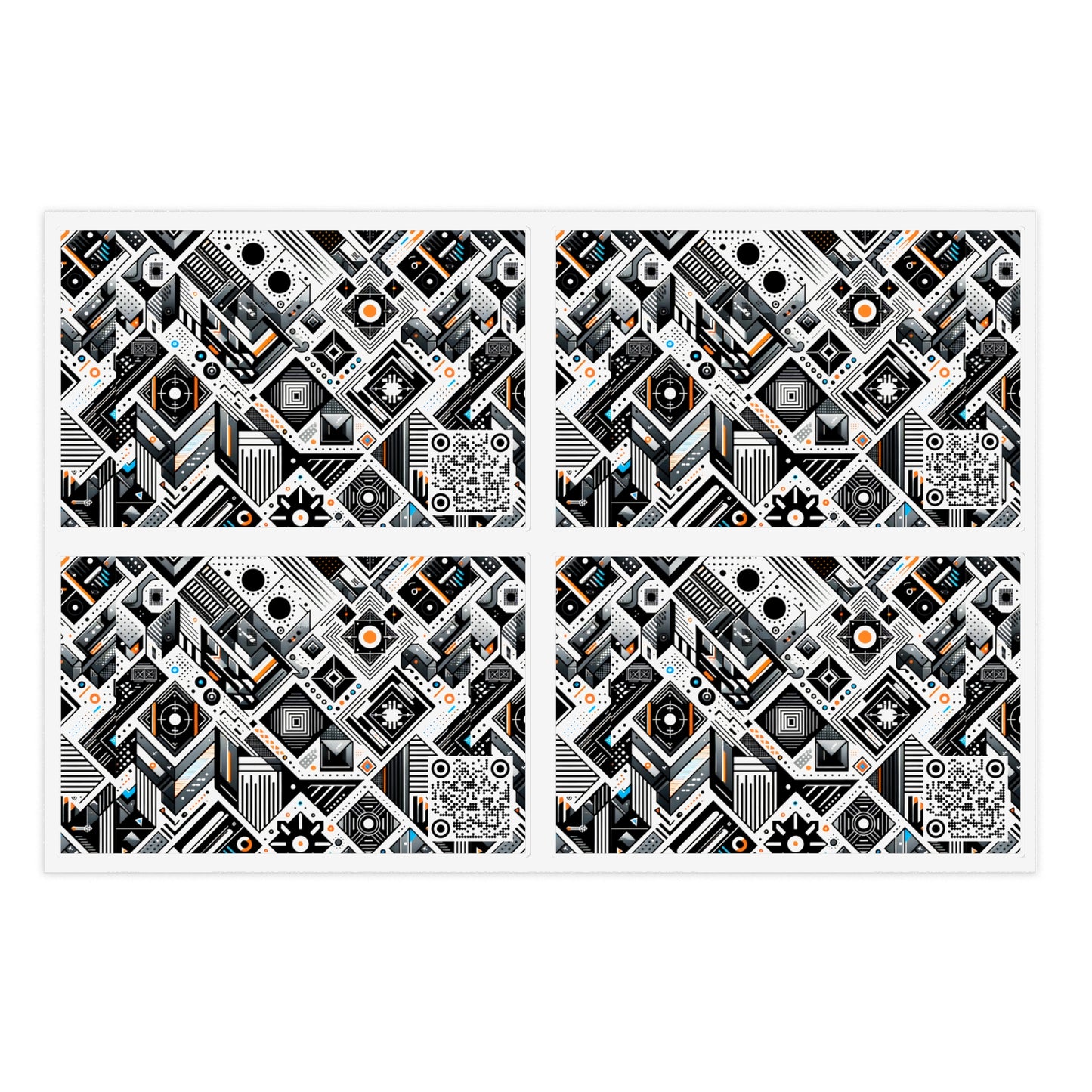 Tech-Forward Athleisure Sleek Tech Aesthetic Sticker Sheets - 8404 Design-61