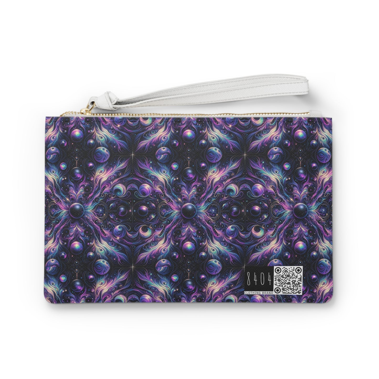 Galactic Hues Tech-Forward Cosmic Fusion Clutch Bag - 8404 Design-41