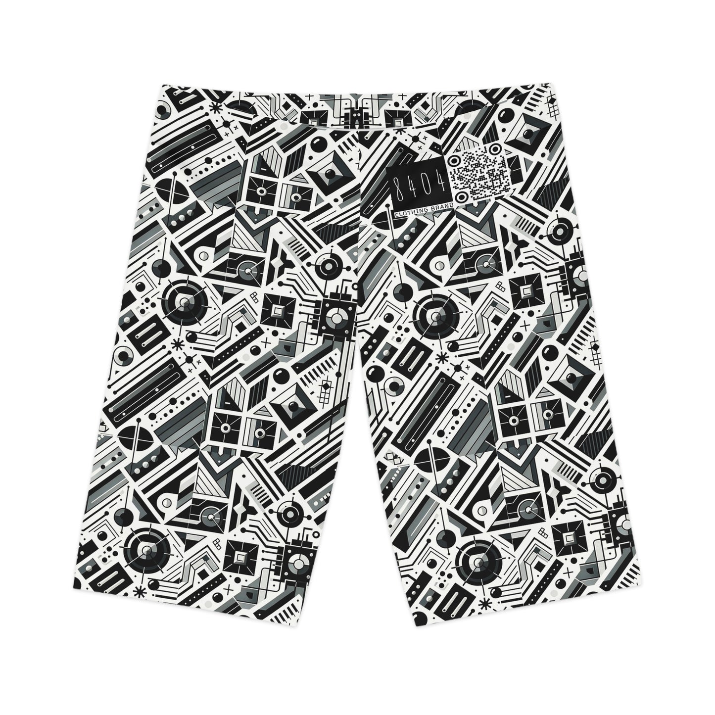 Digital Minimalism Minimalist Tech Women's Bike Shorts - 8404 Design-62