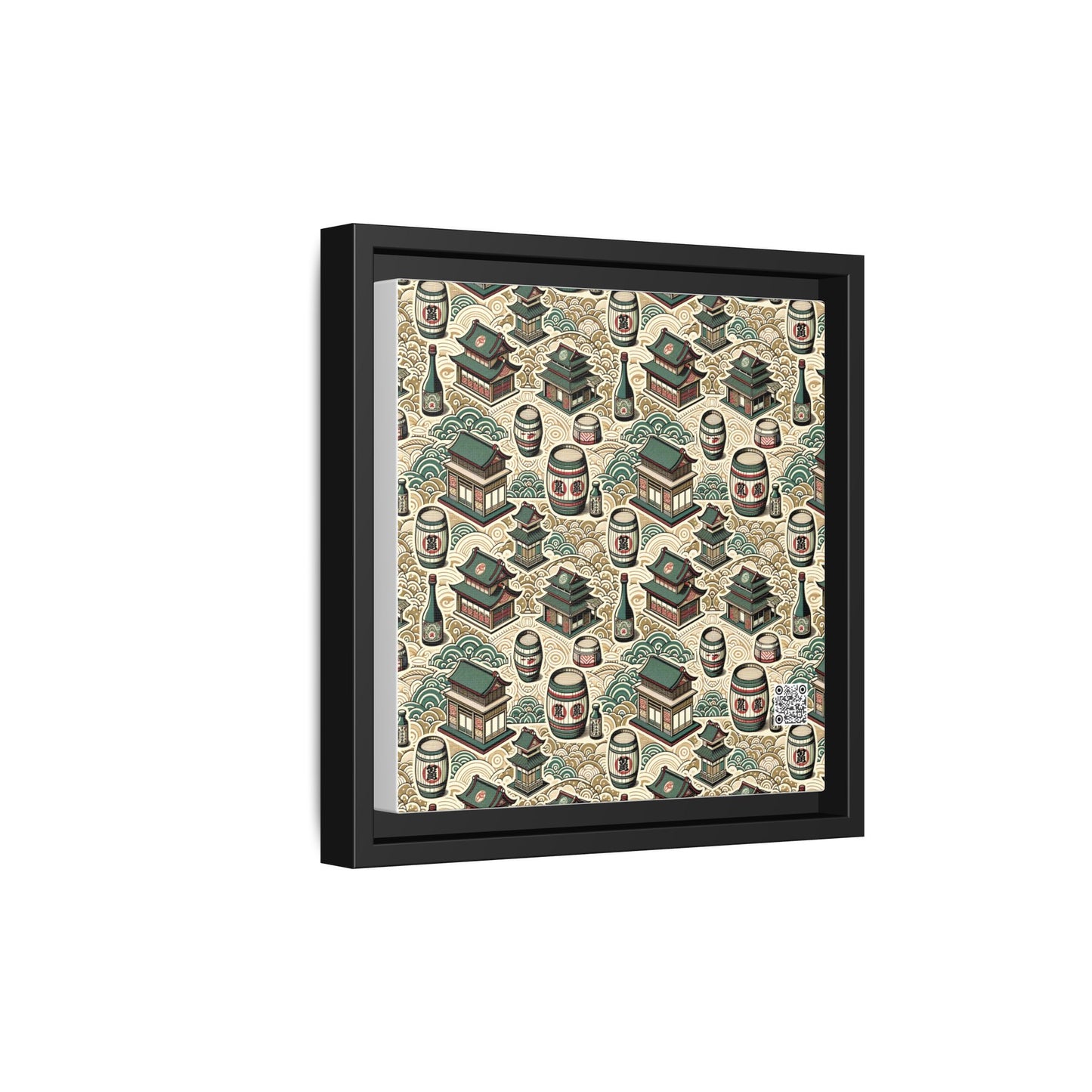 Cultural Artisanal Fusion Contemporary Cultural Elegance Matte Canvas, Framed (multi-Color) - 8404 Design-68 B