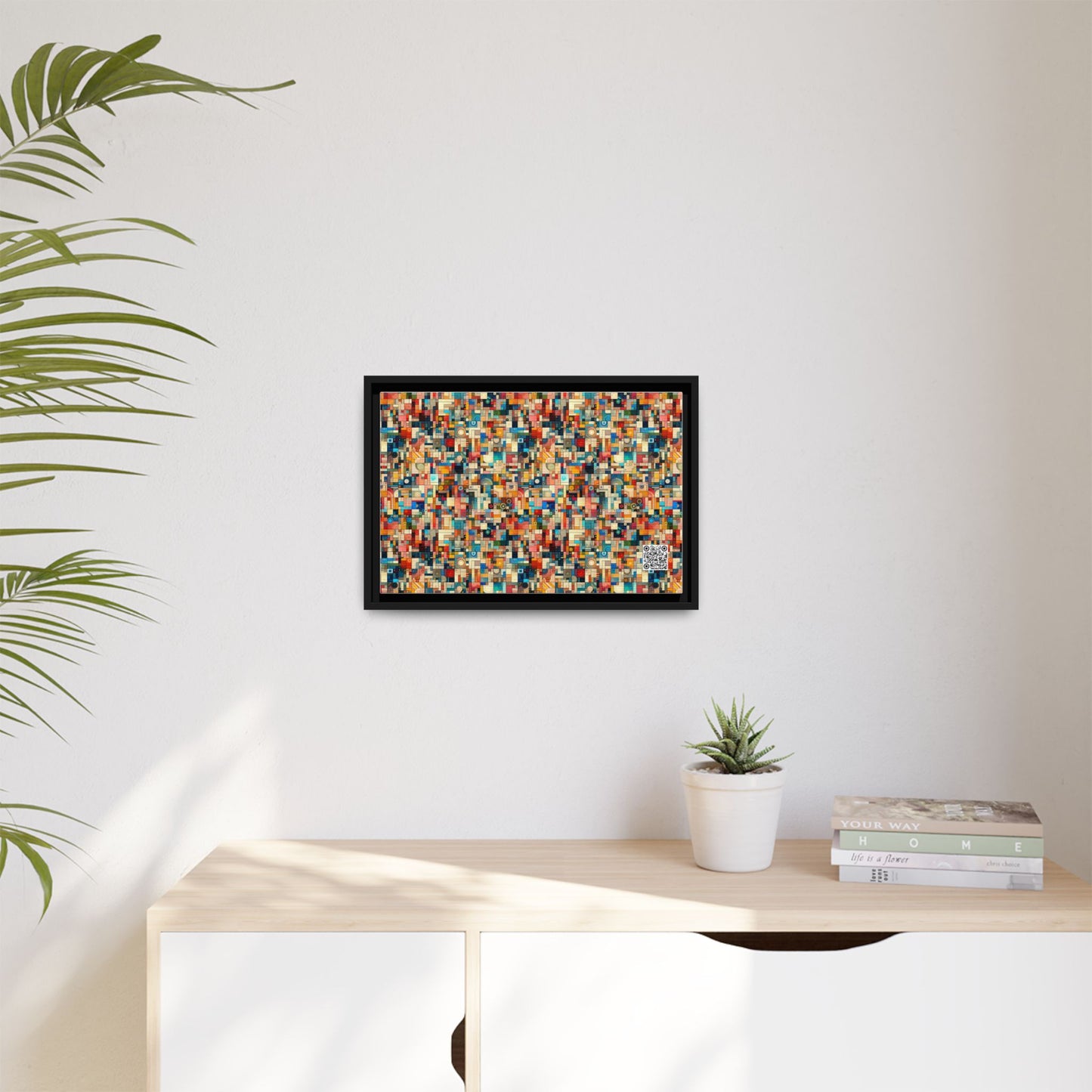 Digital Artistic Expression Artistic Streetwear Matte Canvas, Framed (multi-Color) - 8404 Design-46 B