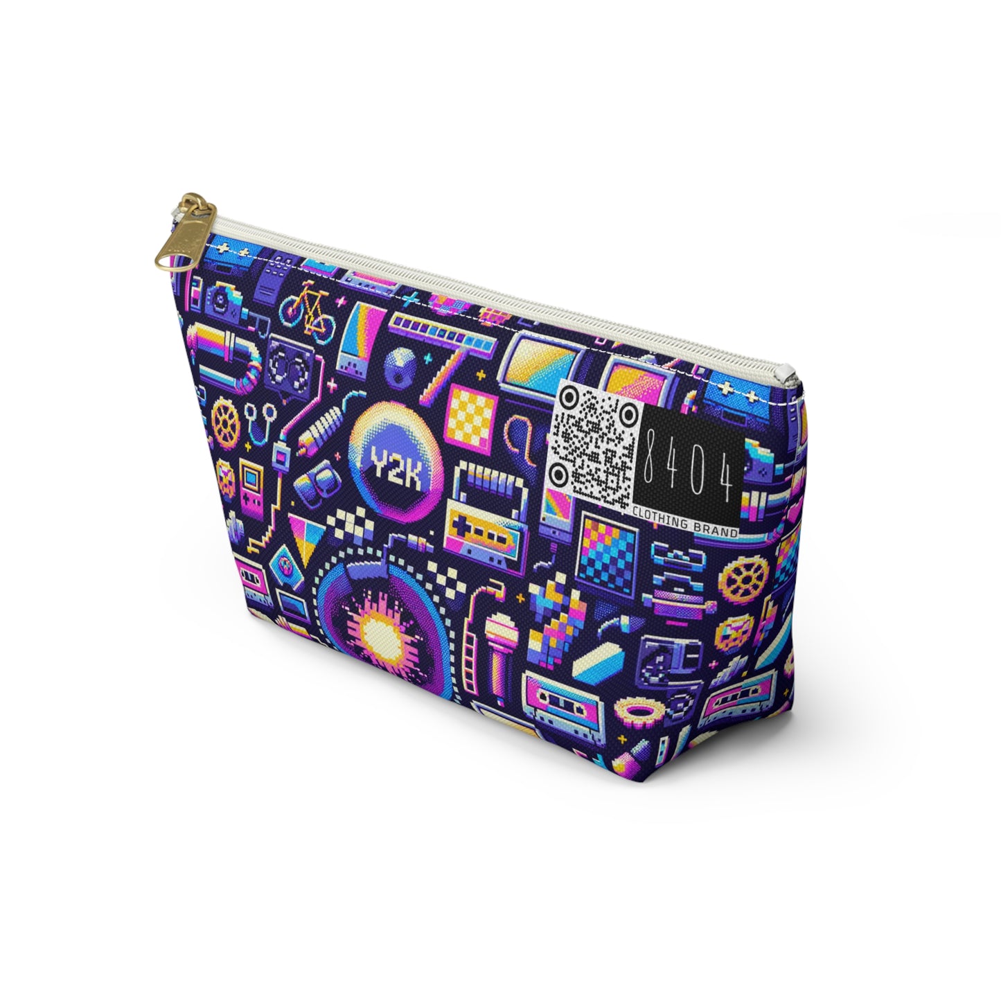 Digital Nostalgia Modern Retro Fusion Accessory Pouch W T-Bottom - 8404 Design-64