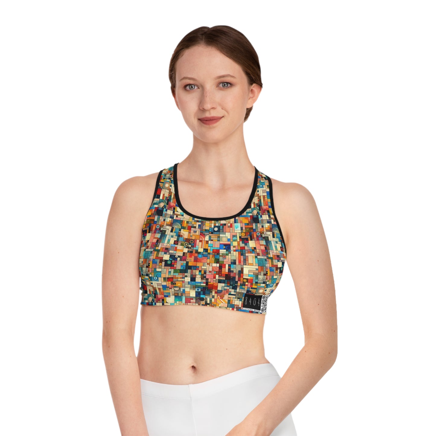 Digital Artistic Expression Artistic Streetwear Sports Bra - 8404 Design-46