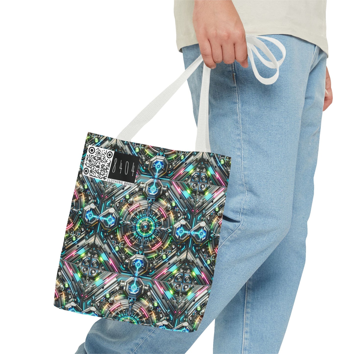 Tech-Infused Futurism Futuristic Tech Tote Bag - 8404 Design-53