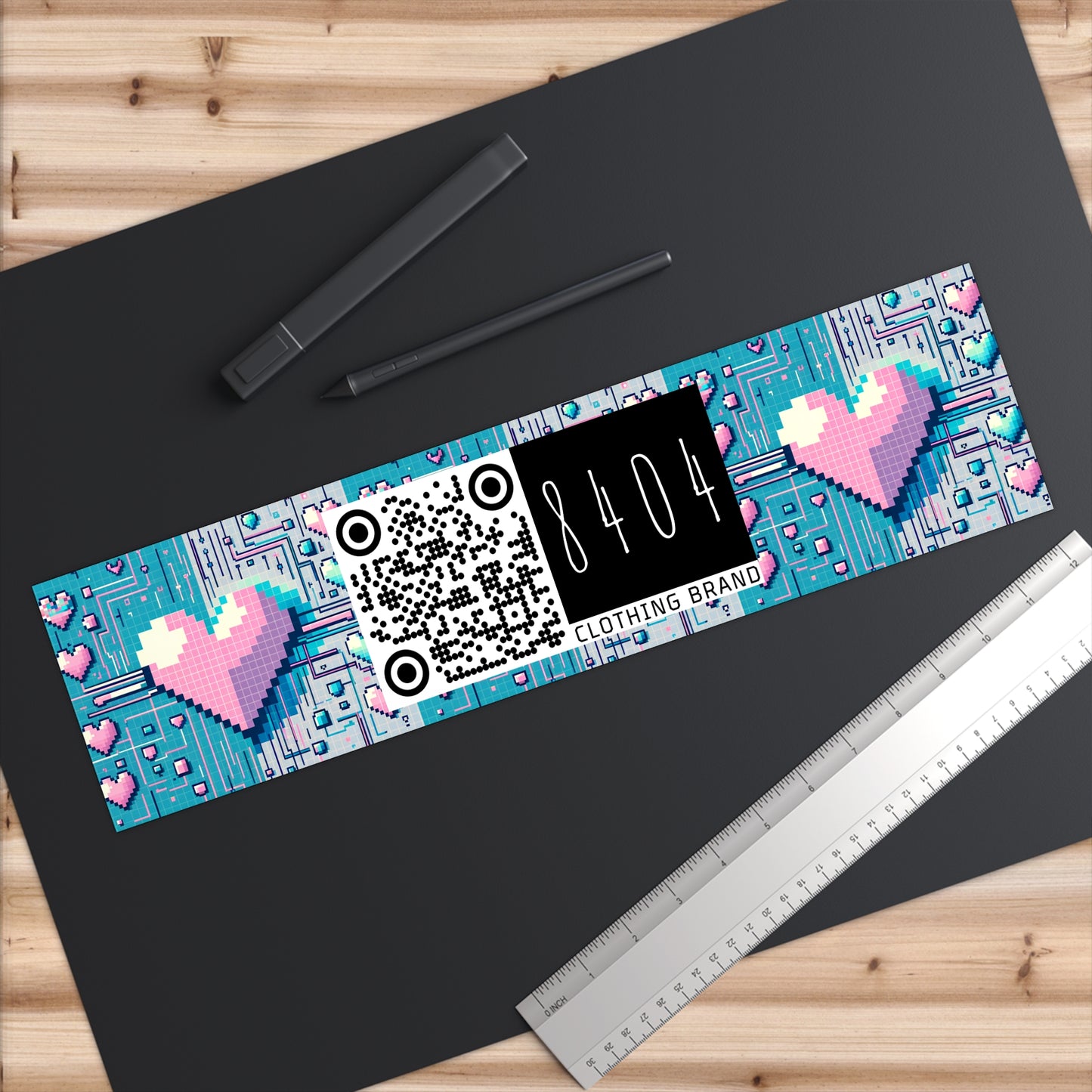 Digital Romance Modern Tech Romance Bumper Sticker - 8404 Design-44