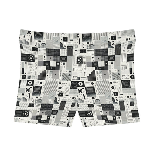 Digital Minimalism Minimalist Tech Women's Shorts - 8404 Design-50