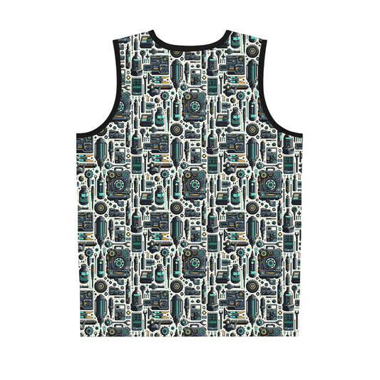 Tech Utility Fusion Modern Tech Streetwear Basketball Jersey - 8404 Design-53